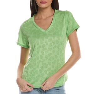 Tommy Bahama Islandzone Lime Green V-Neck Pineapple Tee